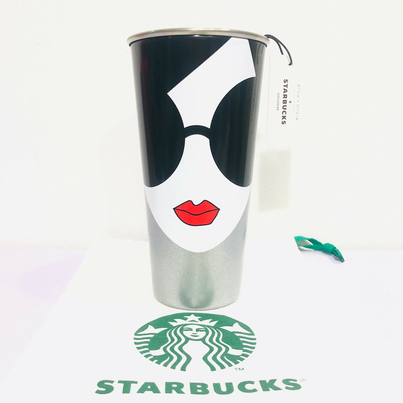 Starbucks+alice+olivia Stainless steel Tumbler 16oz.Double Wall AO Iconic Stace