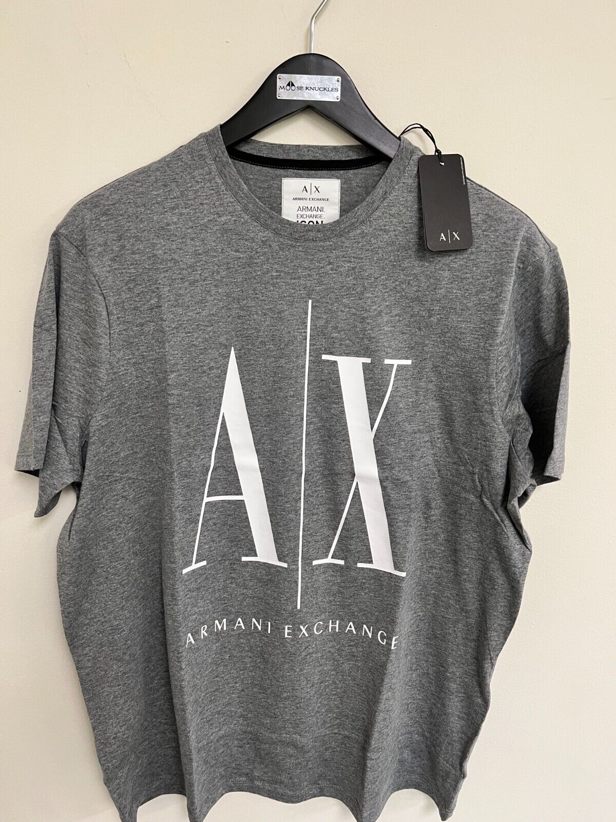 ARMANI EXCHANGE Icon logo regular fit Short Sleeve t-shirt Iconic Big AX Logo