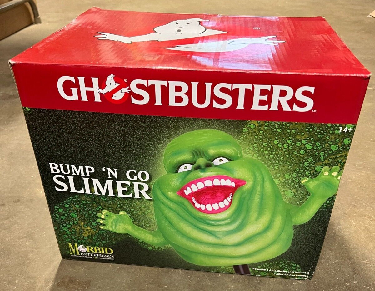 Morbid Ghostbusters Bump ‘N Go Slimer Prop Animated Halloween Prop 3FT Tall RARE