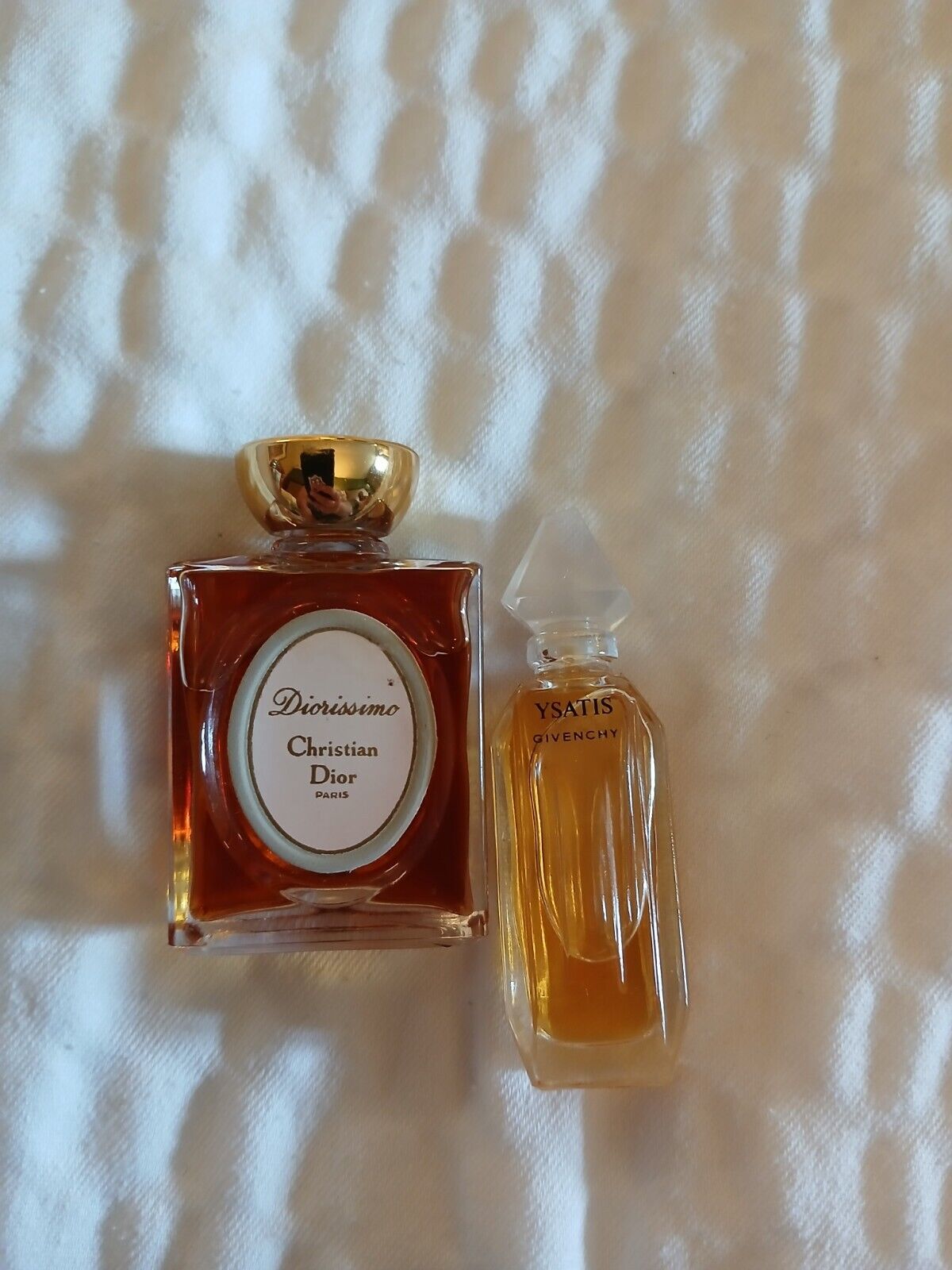 Vintage 1970s  Christian Dior Diorissimo & Ysatis Mini Perfume Bottle Lot