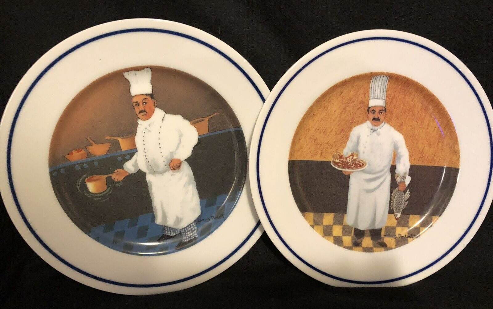Williams-Sonoma Chef Series Guy Buffet Salad Plates 7.75 inches Set of Two