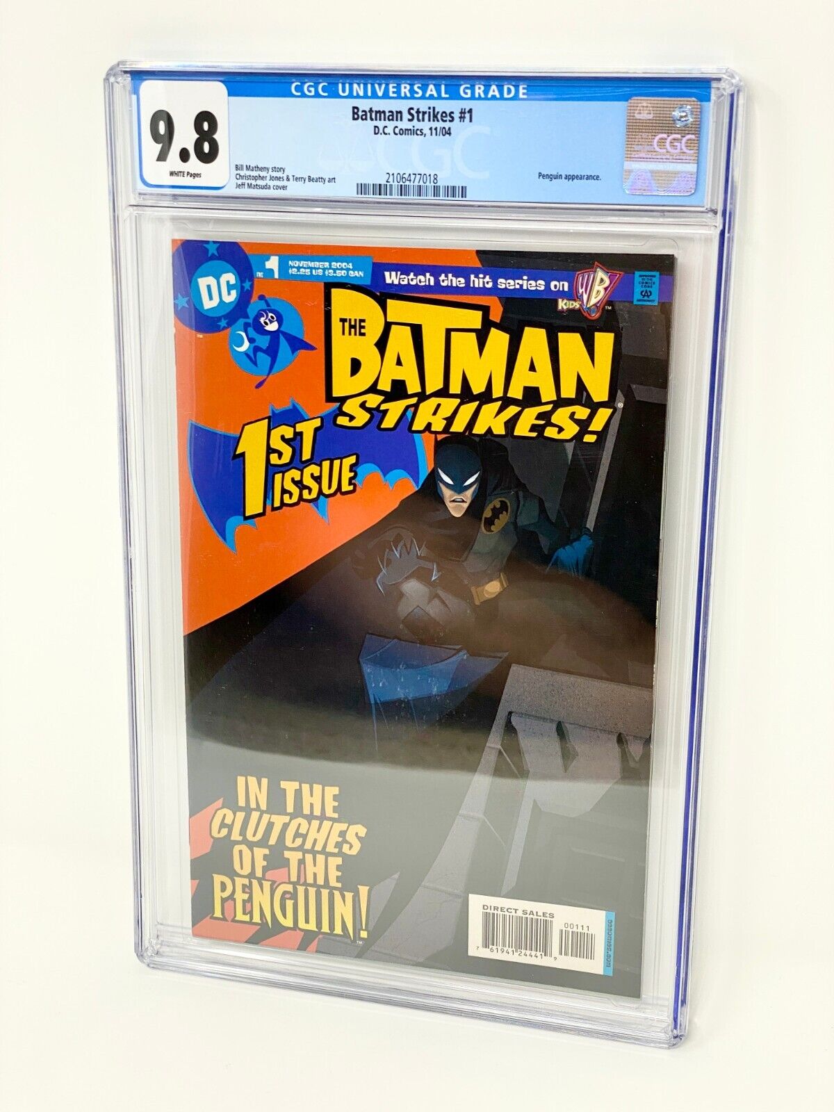 Batman Strikes #1 CGC 9.8 Wht Pags DC Comics 2004 Penguin Appearance