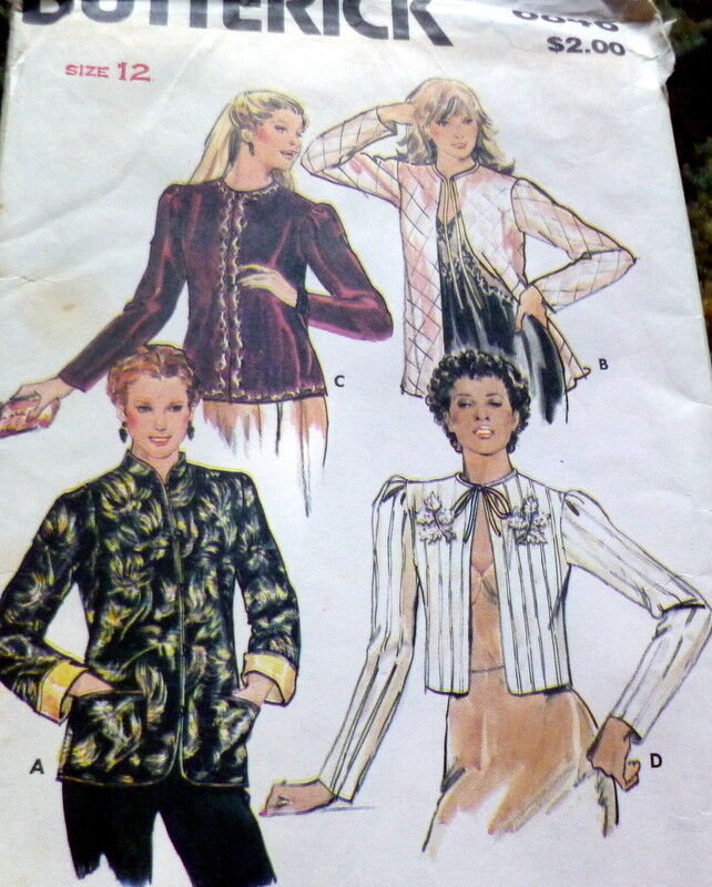 *LOVELY VTG 1970s BED JACKET Sewing Pattern 12/34