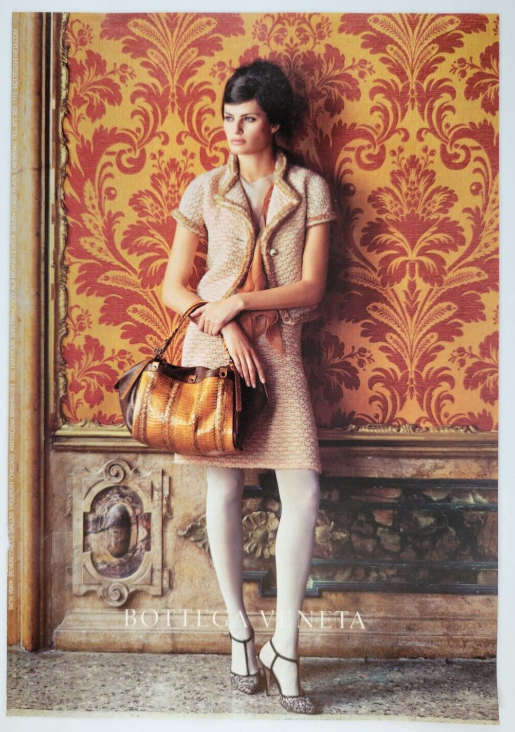 Bottega Venetta Leather Bags Fashion Accessories Ad 2011 7.5x10.5\