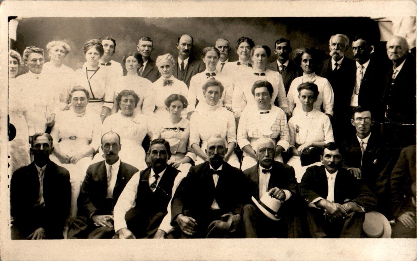 Large Group of Doctors and Nurses?? RPPC circa 1910 Postcard