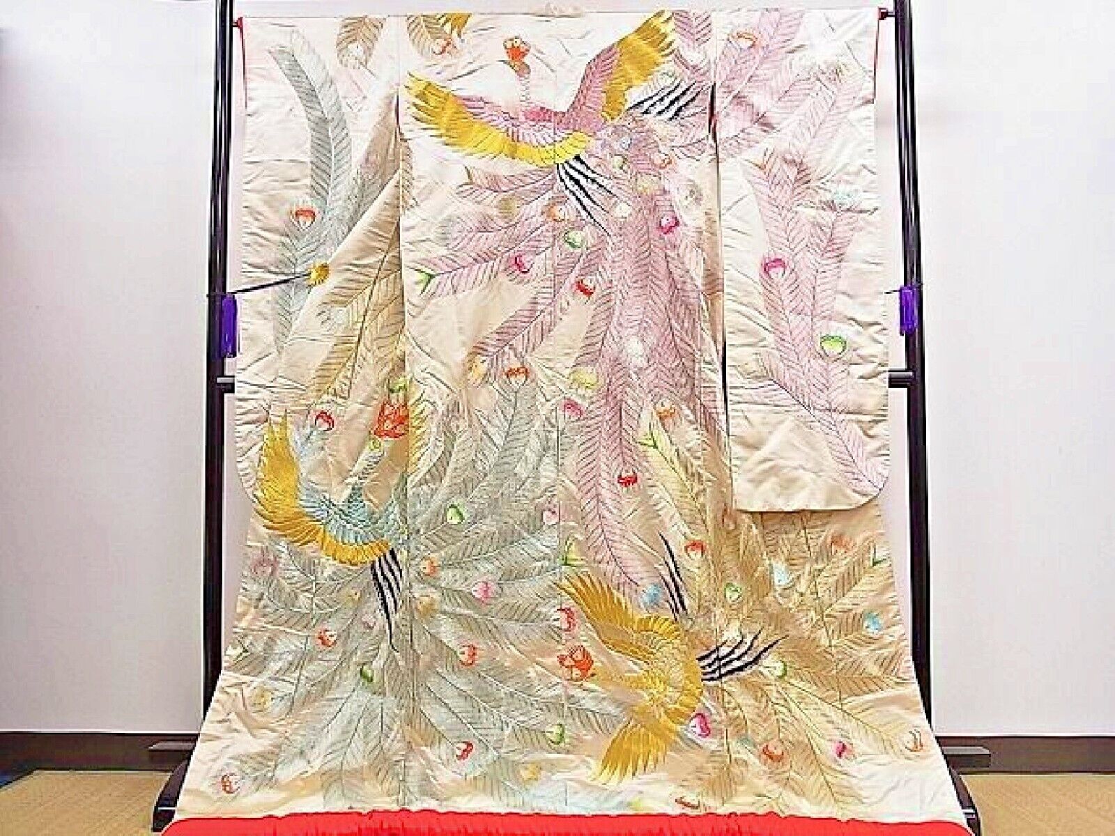 Japanese Kimono Uchikake Wedding Pure Silk japan 1572