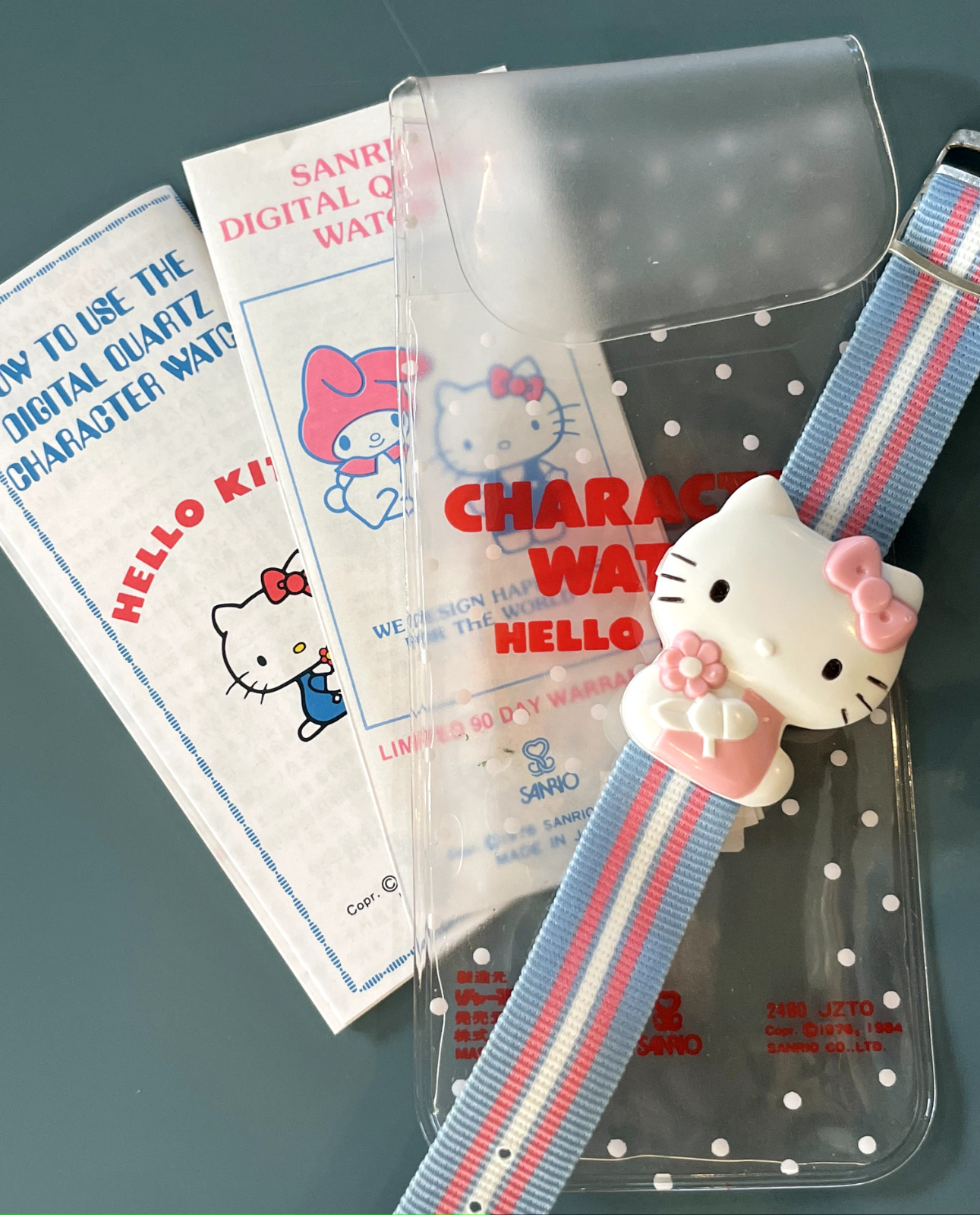 Vintage Sanrio Hello Kitty Wrist Digital Watch/ 1976 /Working/ Collectible/