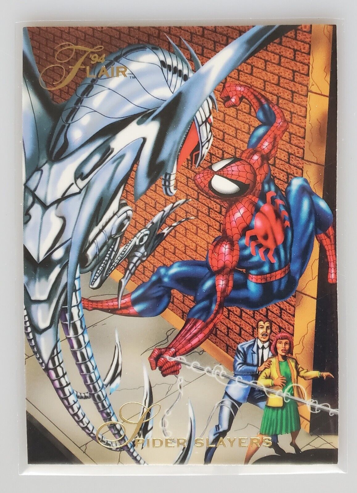 1994 Flair Marvel Spider-Man Spider Slayers #92 