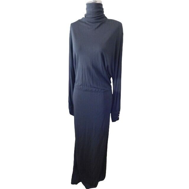 Escada Size 34 Designer Black Plunging Back Elegant Dress Italy