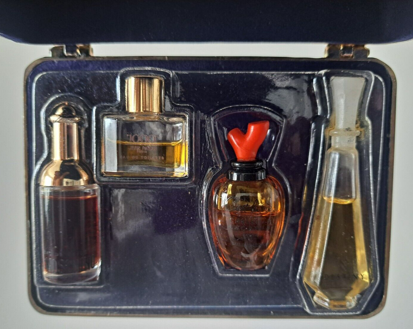 Vintage Miniature Perfume Set Moschino, Destiny, 1000 Jean Patou, C'est la Vie