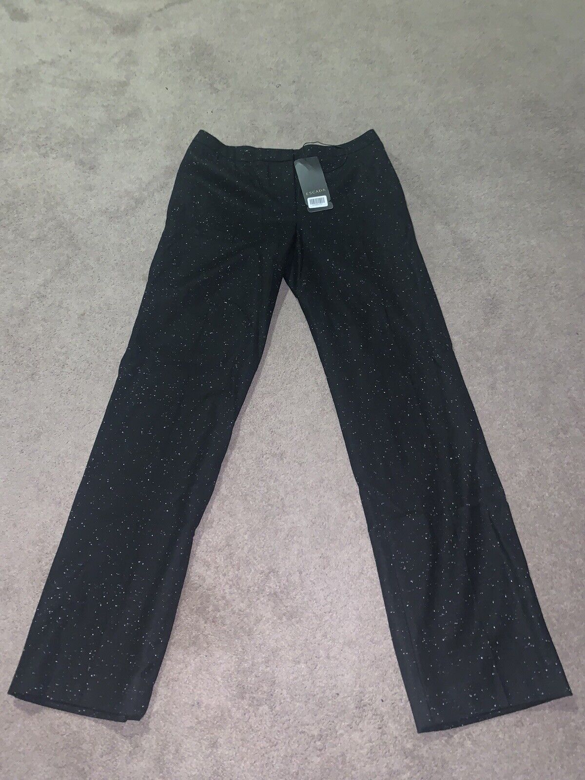 Vintage Escada Pants Mens Size 38 | Black with White Dots | Org- $825
