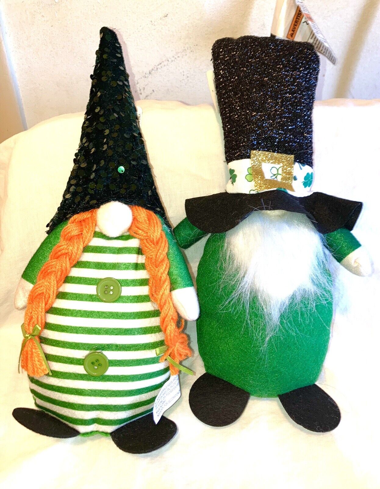 2 Gnomes Him and Hers Sequins Green orange 14
