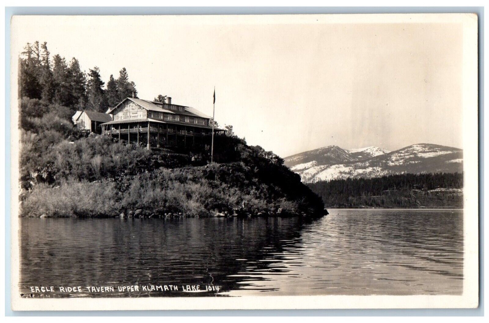 Kamath Falls Oregon OR Postcard RPPC Photo Eagle Ridge Tavern Upper c1910\'s