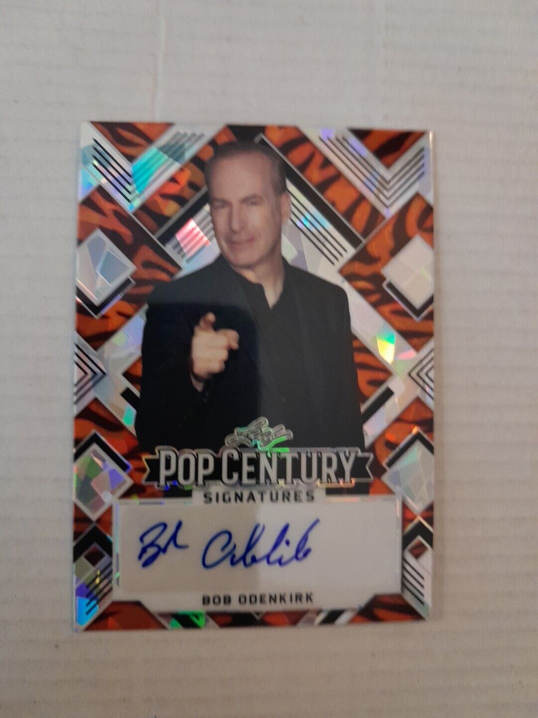 Bob Odenkirk /4 Tiger 🐯 Ice Autograph Card 2022 Leaf Pop Century Breaking Bad 