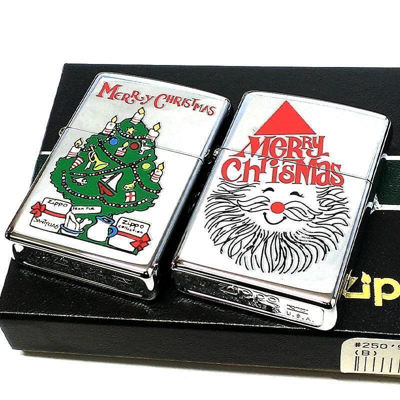 Zippo Christmas One-Of-A-Kind Item Set Of 2 1999 Lighter