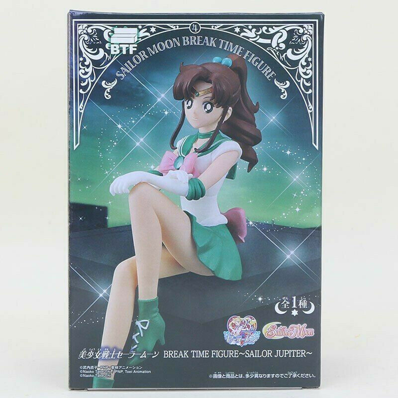 5pcs Set Sailor Moon Break Time Mercury Mars Venus Jupiter Figure PVC with box