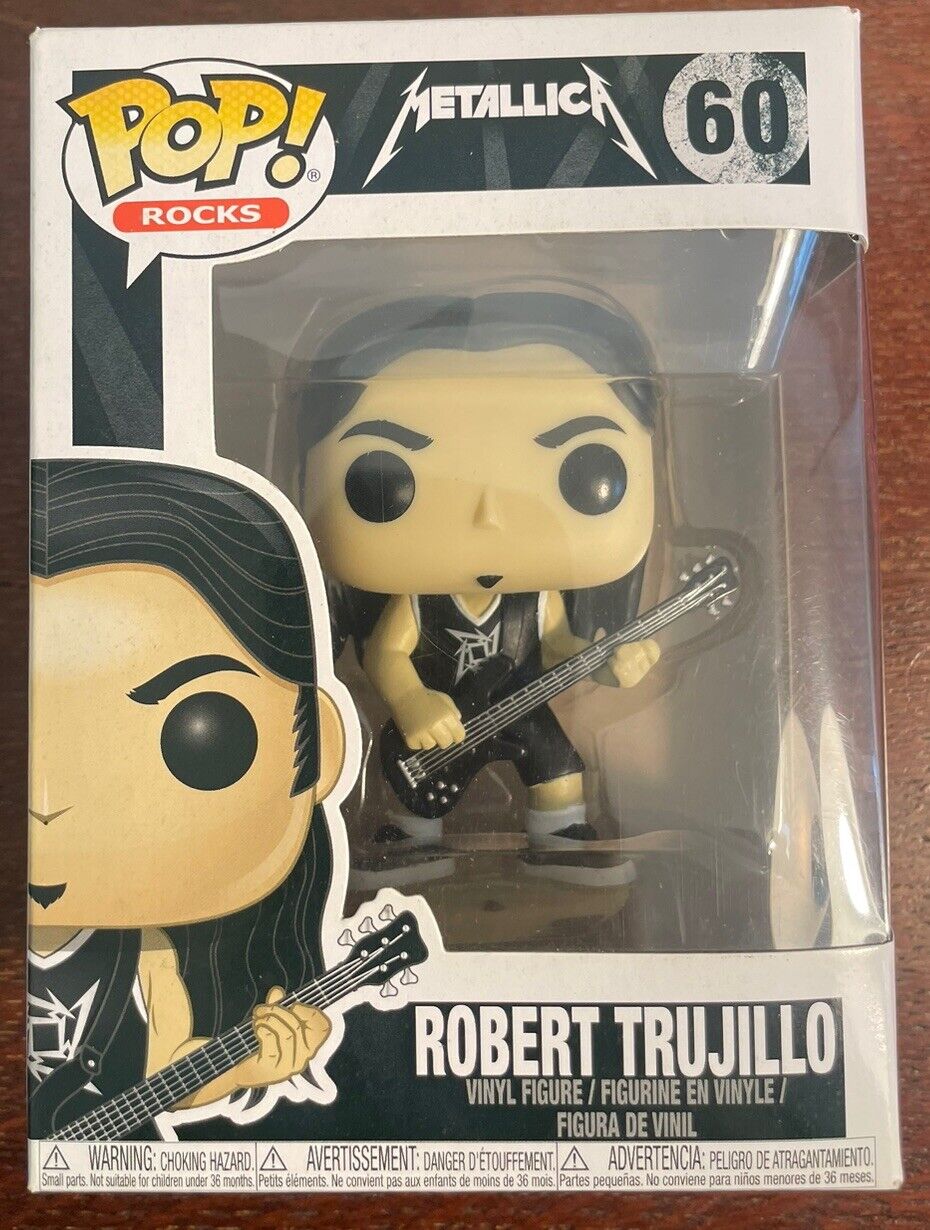 Funko Pop Vinyl: Robert Trujillo #60 In Box Rare Metallica Figure 1DAY SHIPPING