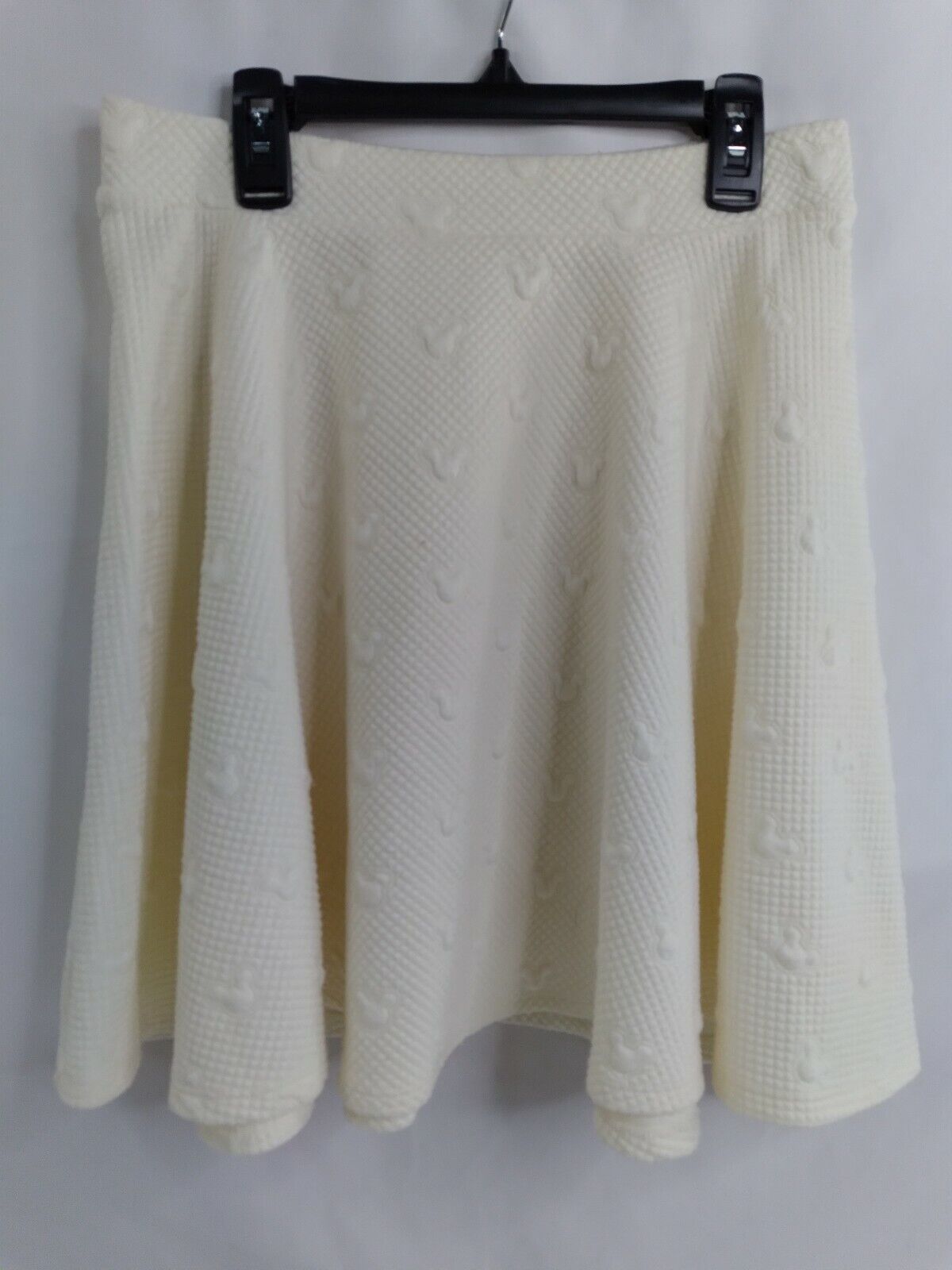Lauren Conrad Mickey Mouse Skirt Women\'s Small Ivory Skater Disney Knit 2117