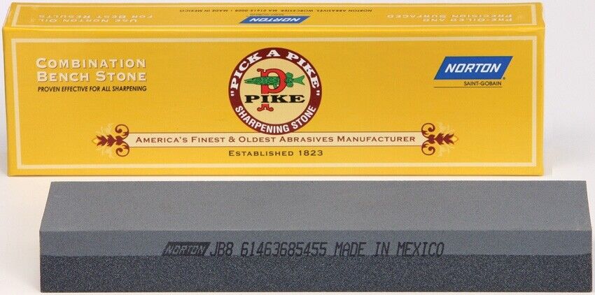 Norton Pike Crystolon Sharpeners Stone Pre-Oiled Of Quality Dimensions 1