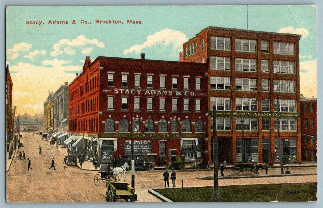 Postcard~ Stacy, Adams & Co.~ Brocton Massachusetts  