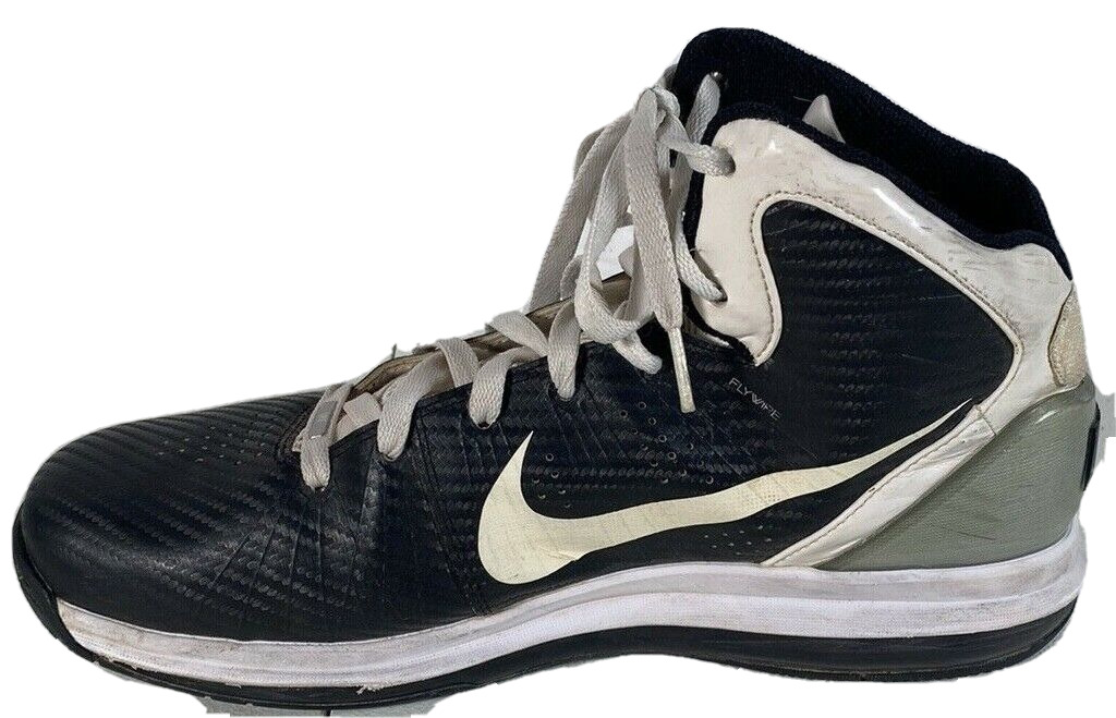 Nike Hyperdunk Sneakers 12 Mens Black White 12 Air Max Metallic Silver 