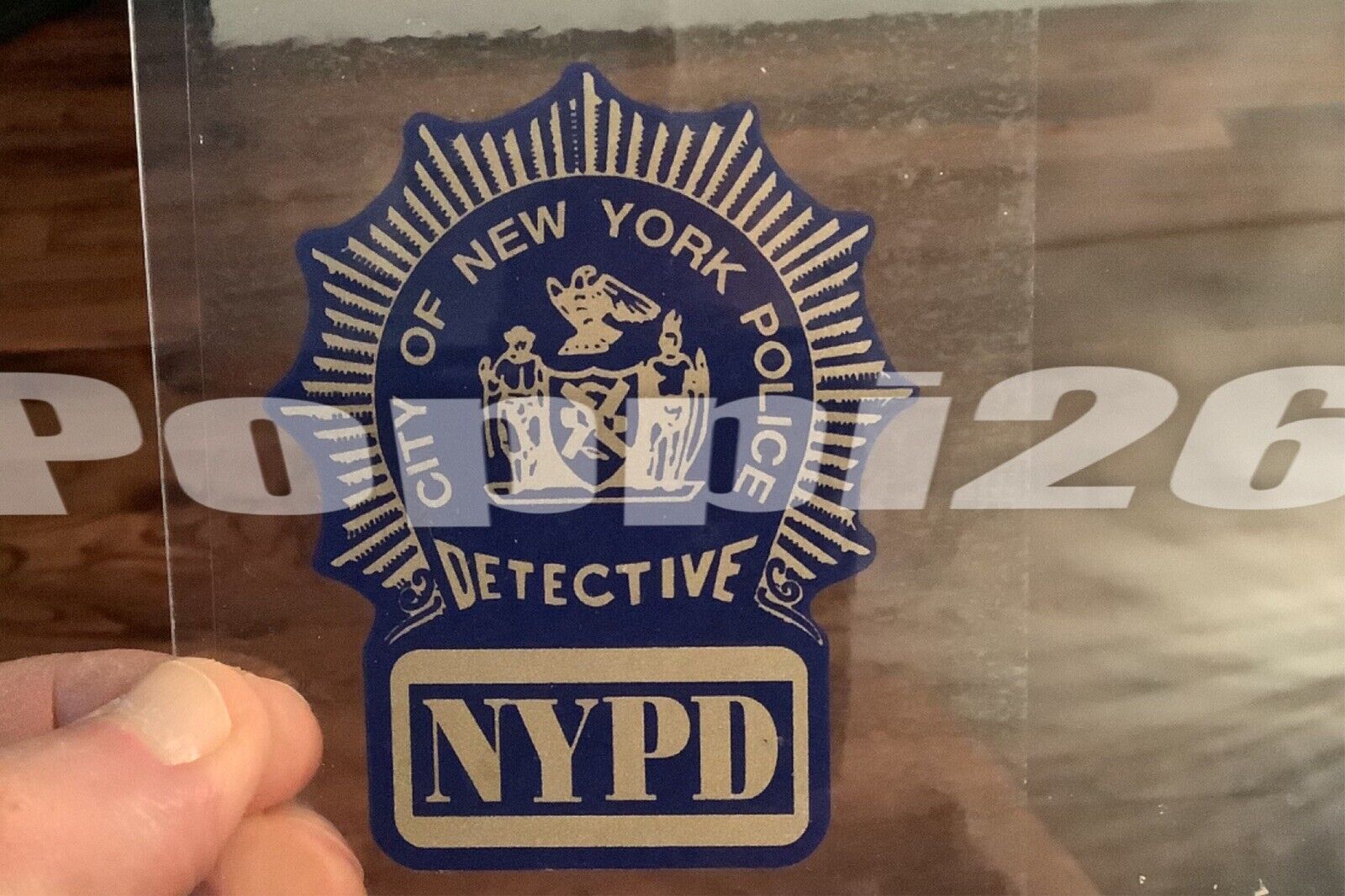 NYPD Detective “Collectible”  Inside decal  NY NYC NYS