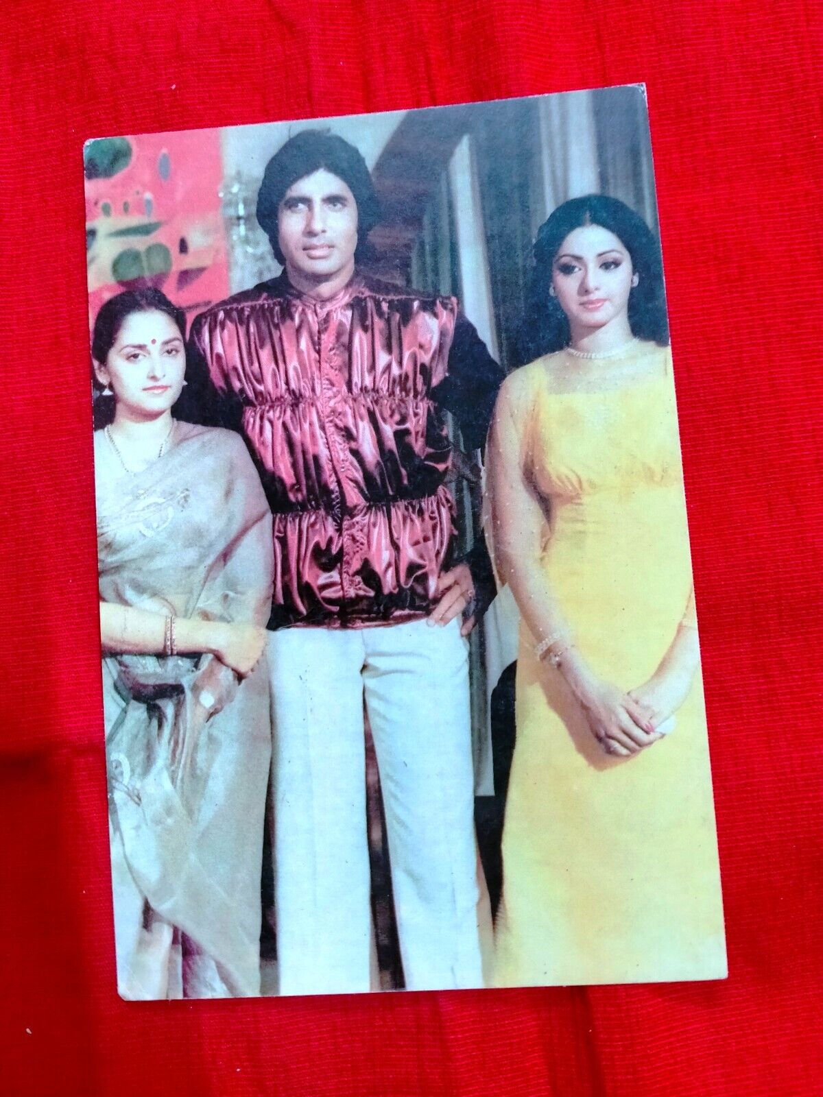 Amitabh Jaya Prada Sridevi Rare Vintage Postcard Post Card India Bollywood 1pc