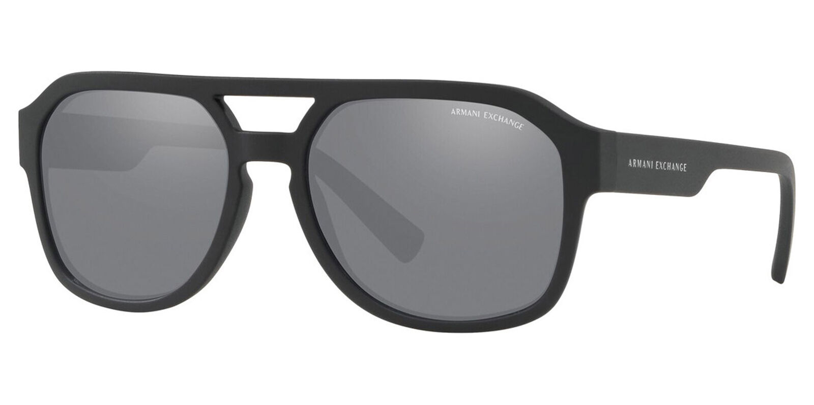 Armani Exchange Men\'s Matte Black Navigator Sunglasses - AX4074S 80786G 57
