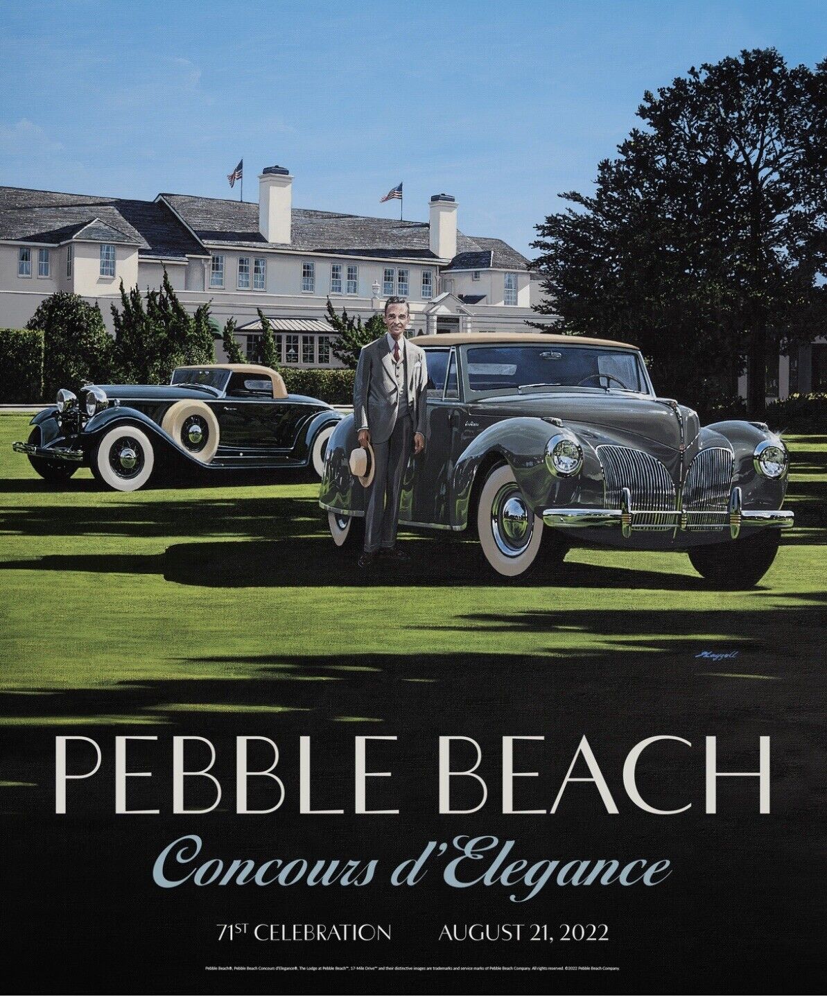 2022 Pebble Beach Concours d\'Elegance Poster