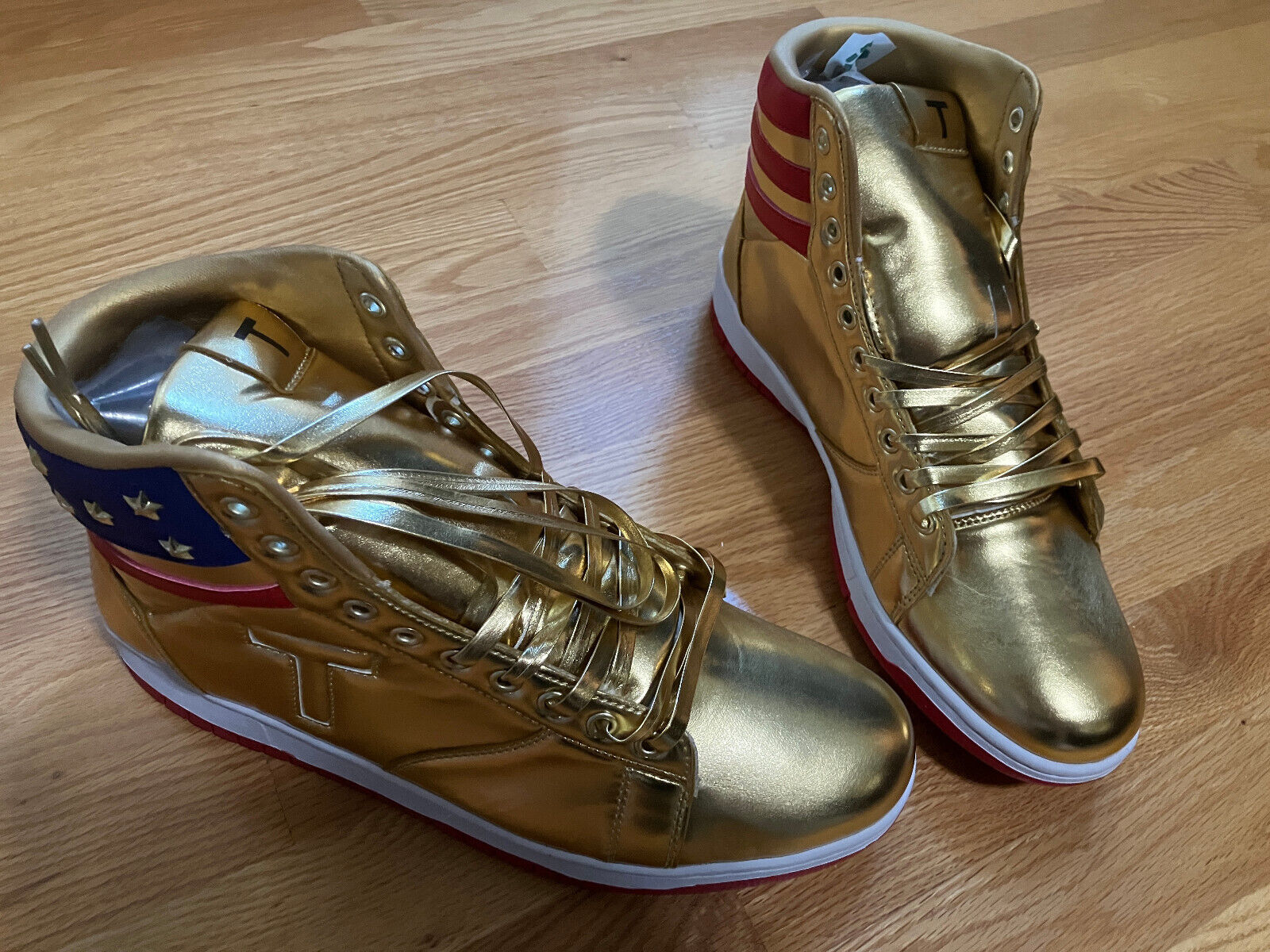 Trump Never Surrender MAGA Gold Shoes (US Size 12)