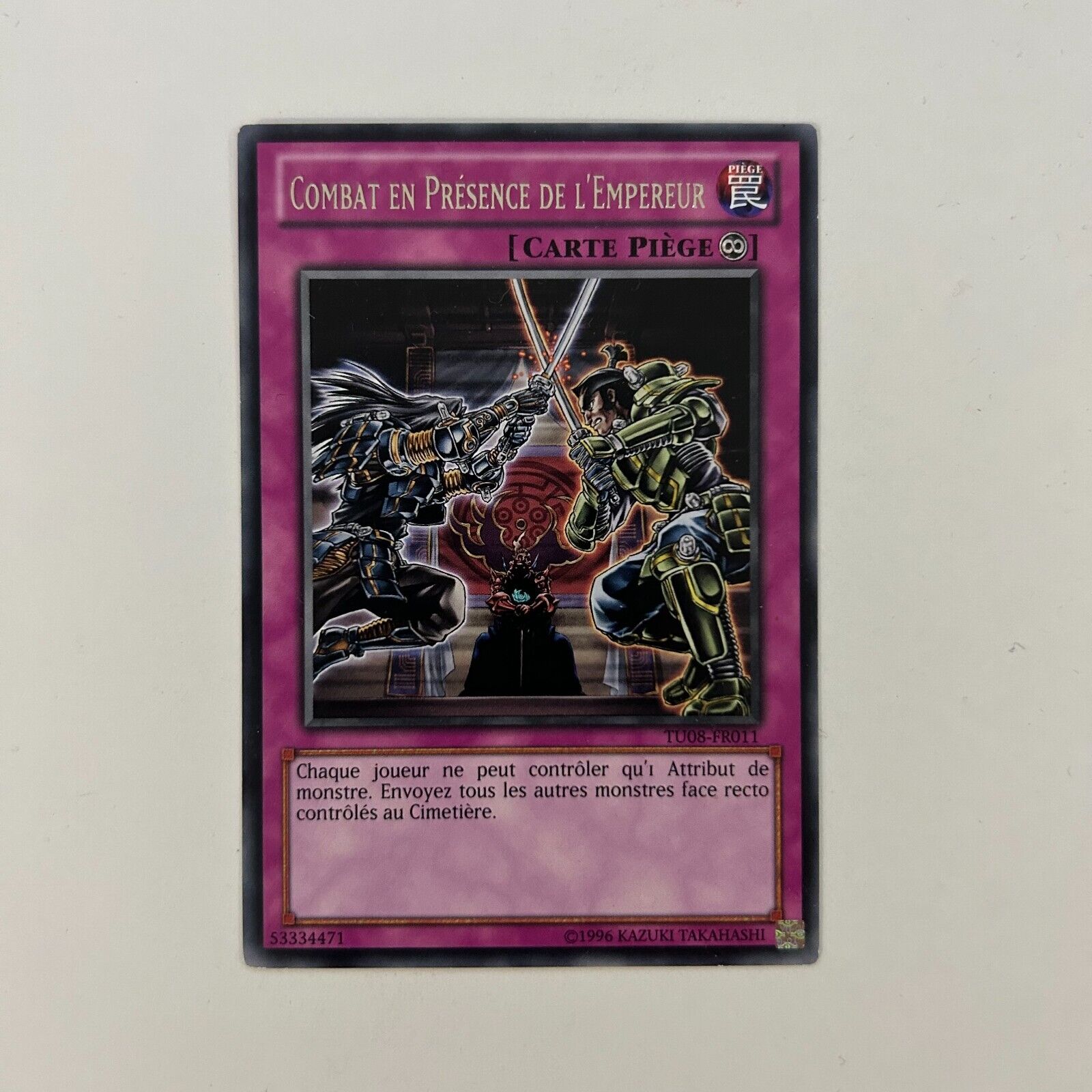 Yu-Gi-Oh Card - Rare - Combat in the Presence of the Emperor TU08-FR011