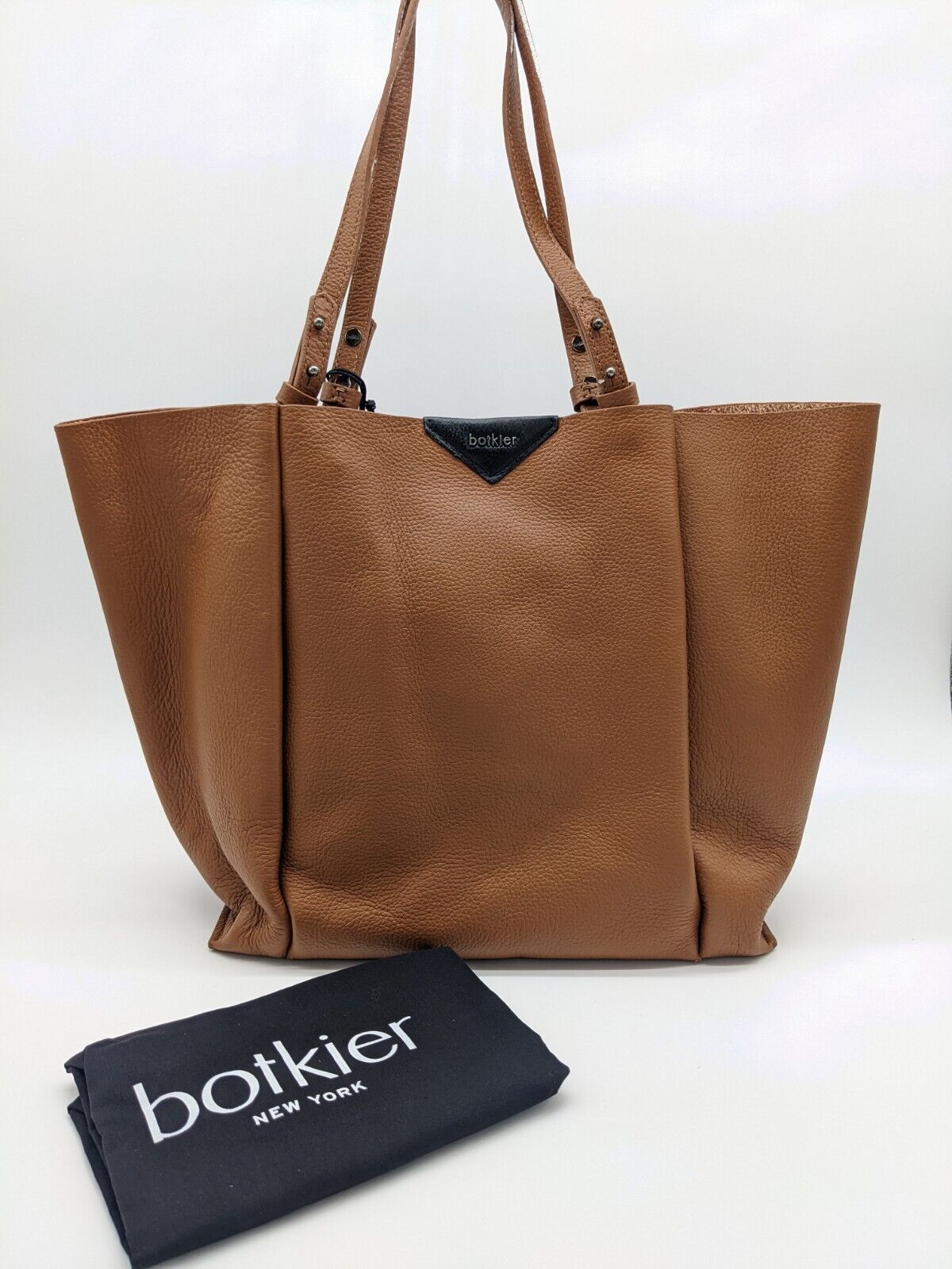 BOTKIER Allen leather women\'s Large tote purse + Dust bag COFFEE 