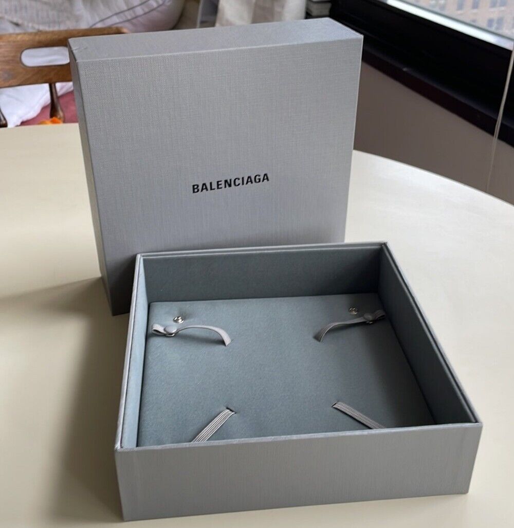 Balenciaga Display/Travel Necklace Box 8 X 8. Rare.  Mint