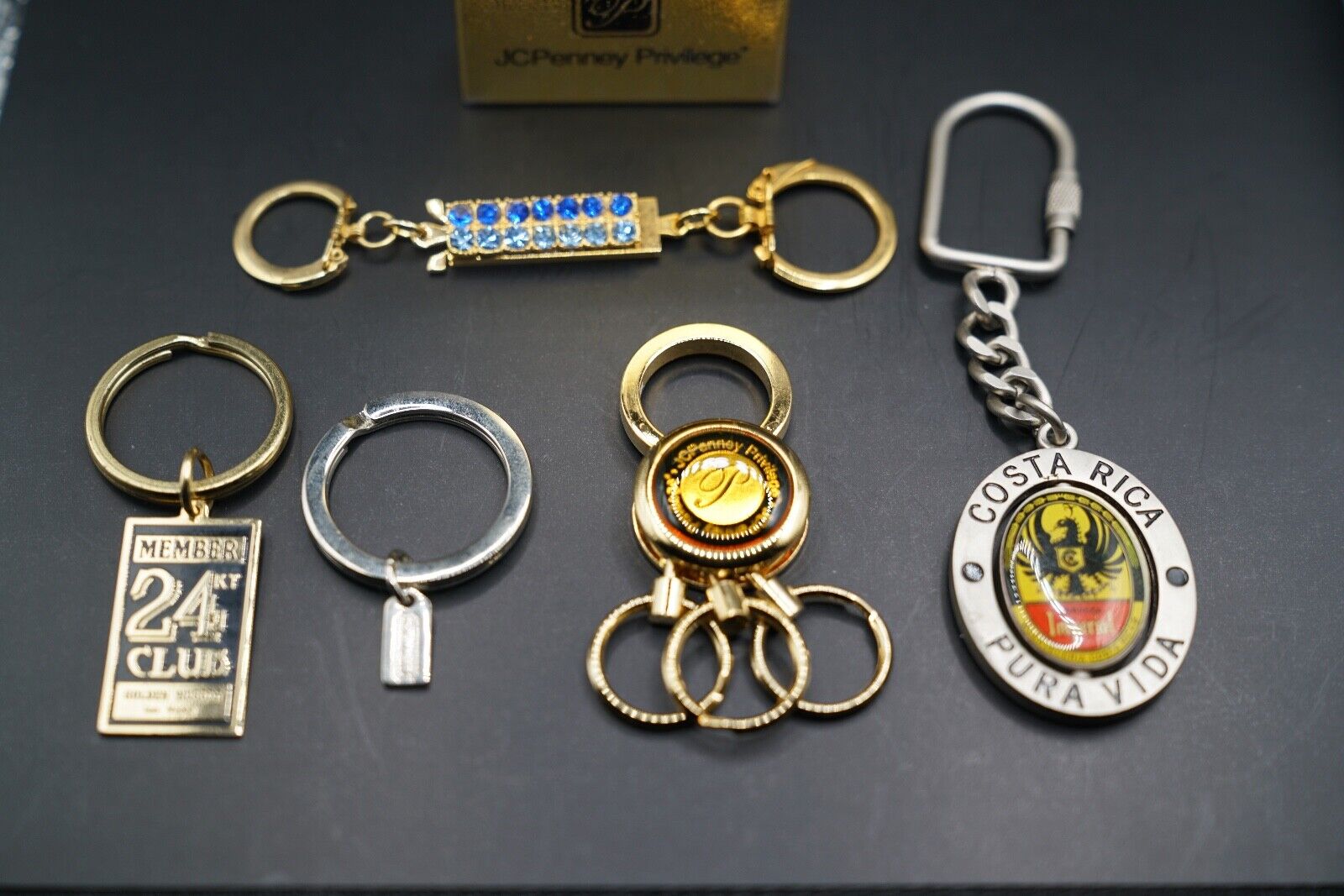 Vintage Various Keychains, Member 24 Club, Costa Rica Imperial, Coach  Lot of 5