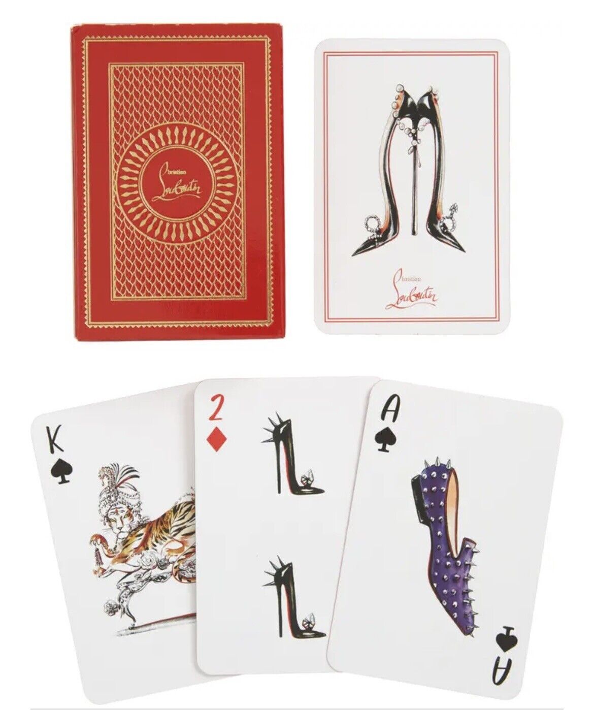 NEW CHRISTIAN LOUBOUTIN Deck of Playing cards 