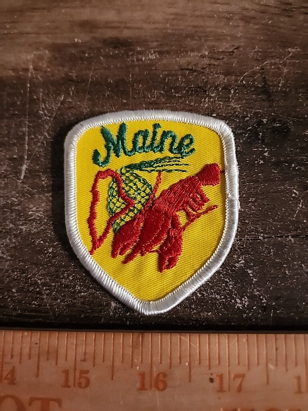 Vintage State of Maine Sew On Patch  