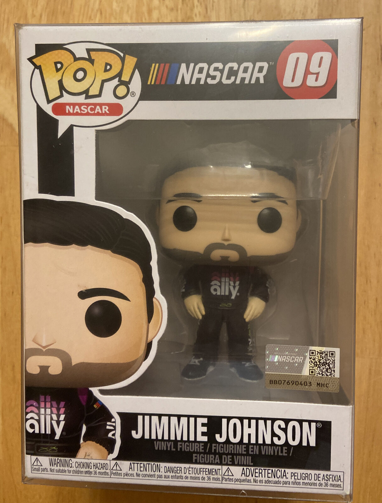 Funko Pop NASCAR goat: JIMMIE JOHNSON #09-7x Cup Series Champ + protector