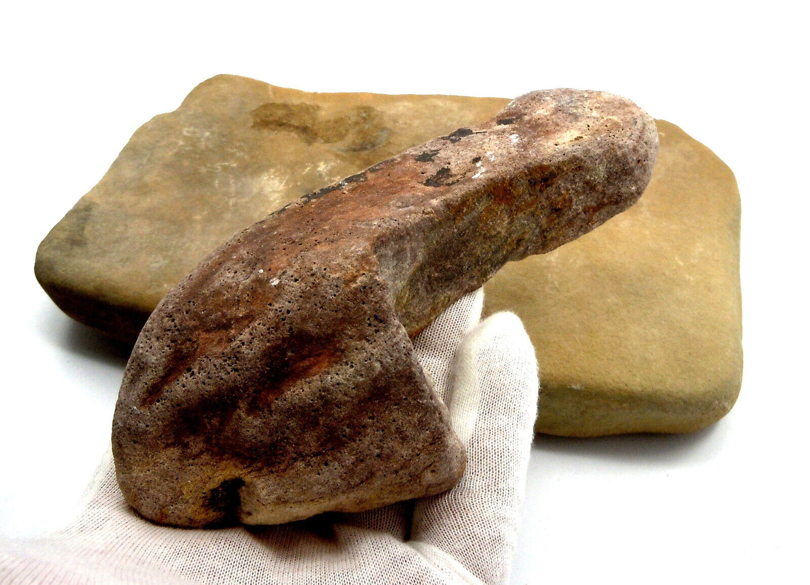 Authentic Pre 1600 Artifact Native American Phallic Effigy On A Pallet - NEVADA