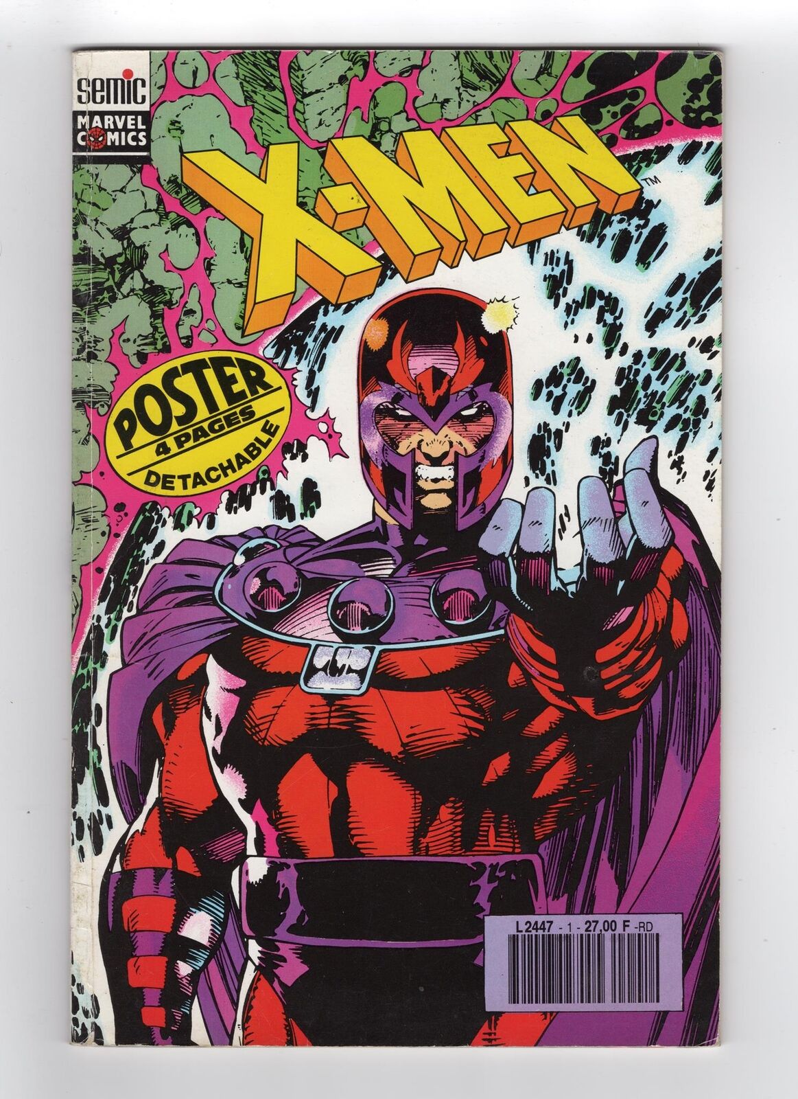 1991 MARVEL X-MEN #1 1ST APP OF ACOLYTES KEY COMPLETE WITH POSTER RARE FRANCE