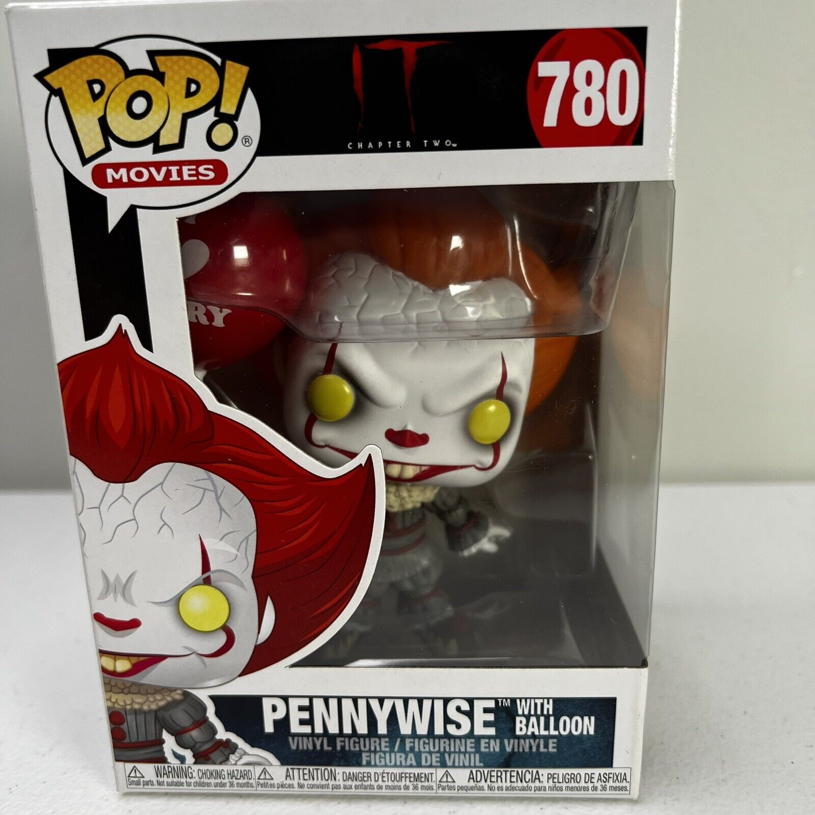 Funko Pop Movies: IT Pennywise With Ballon 780 I Love Derry Vinyl Figure