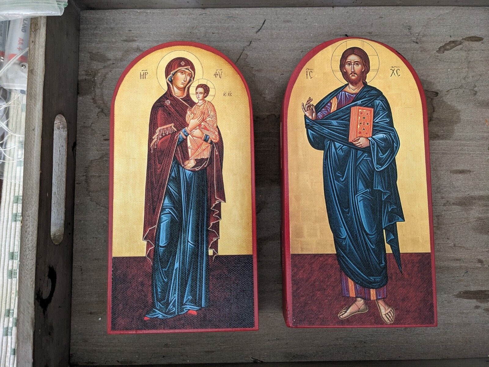 Christ and Theotokos Icon SET