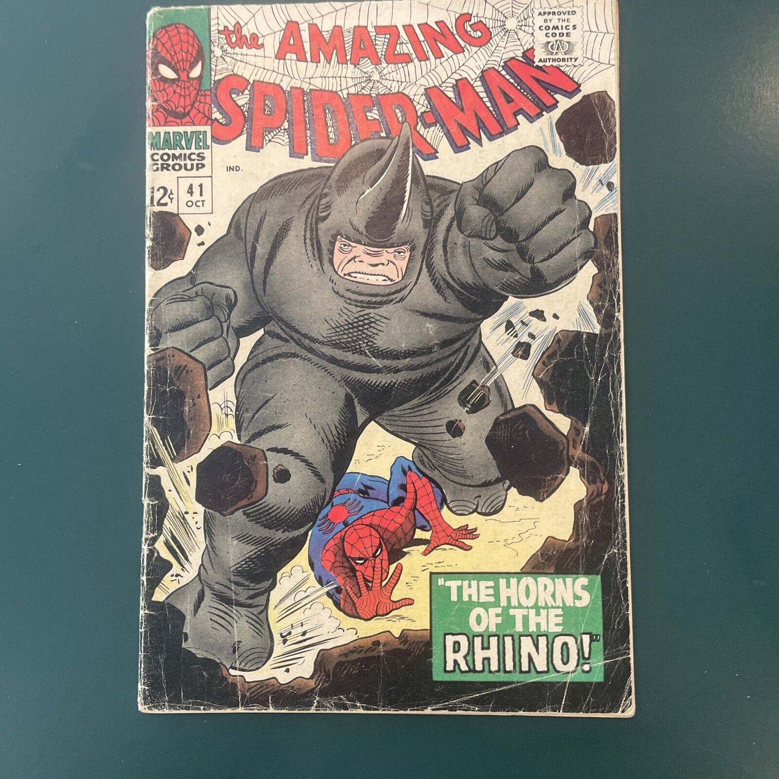 The Amazing SPIDER-MAN # 41 (1966) First Appearance of RHINO Presents Well