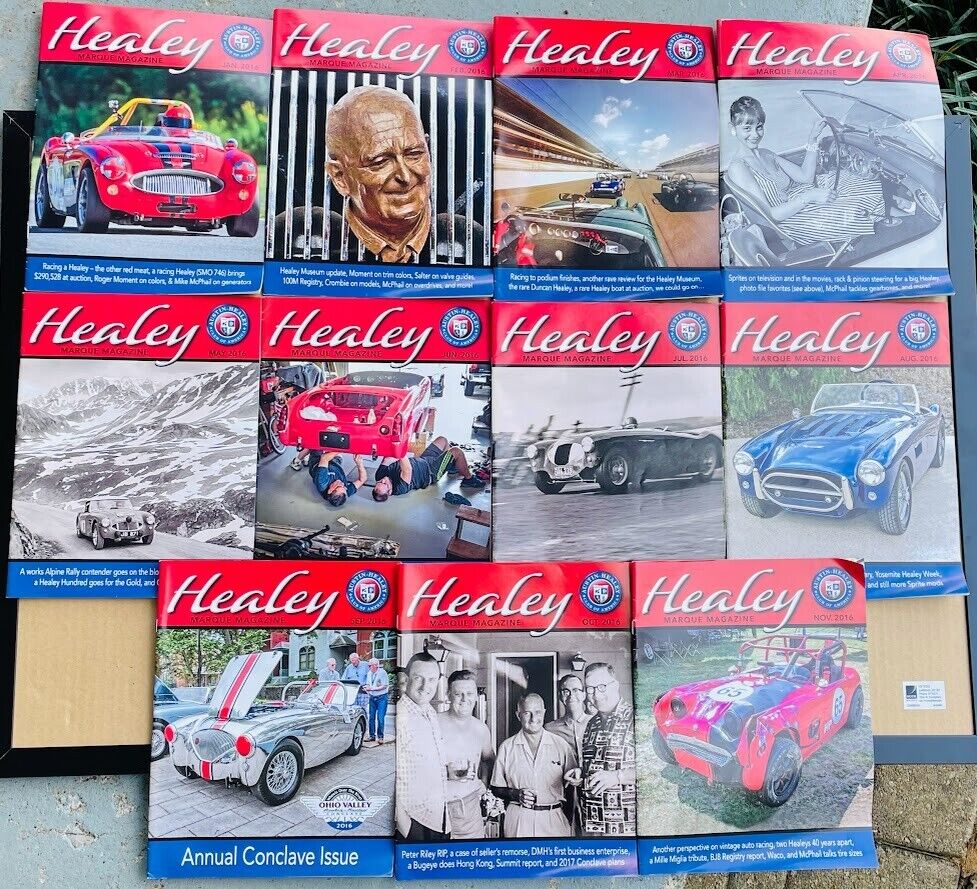 AUSTIN HEALEY Marquee Magazine 2016 LOT OF 11 Back Issues Foreign Automobile Car