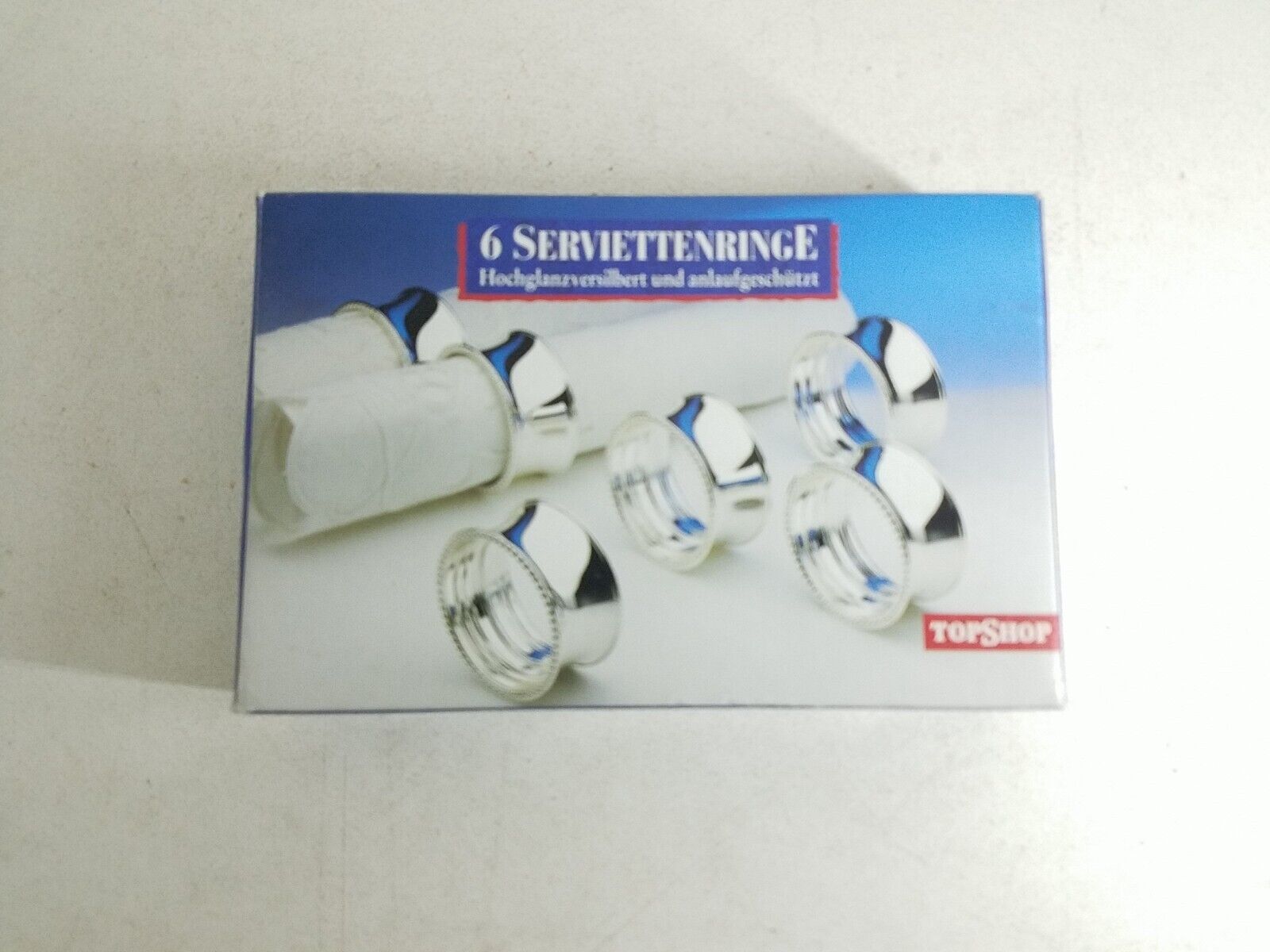 Five Piece Topshop Napkin Ring Set Unused In Box