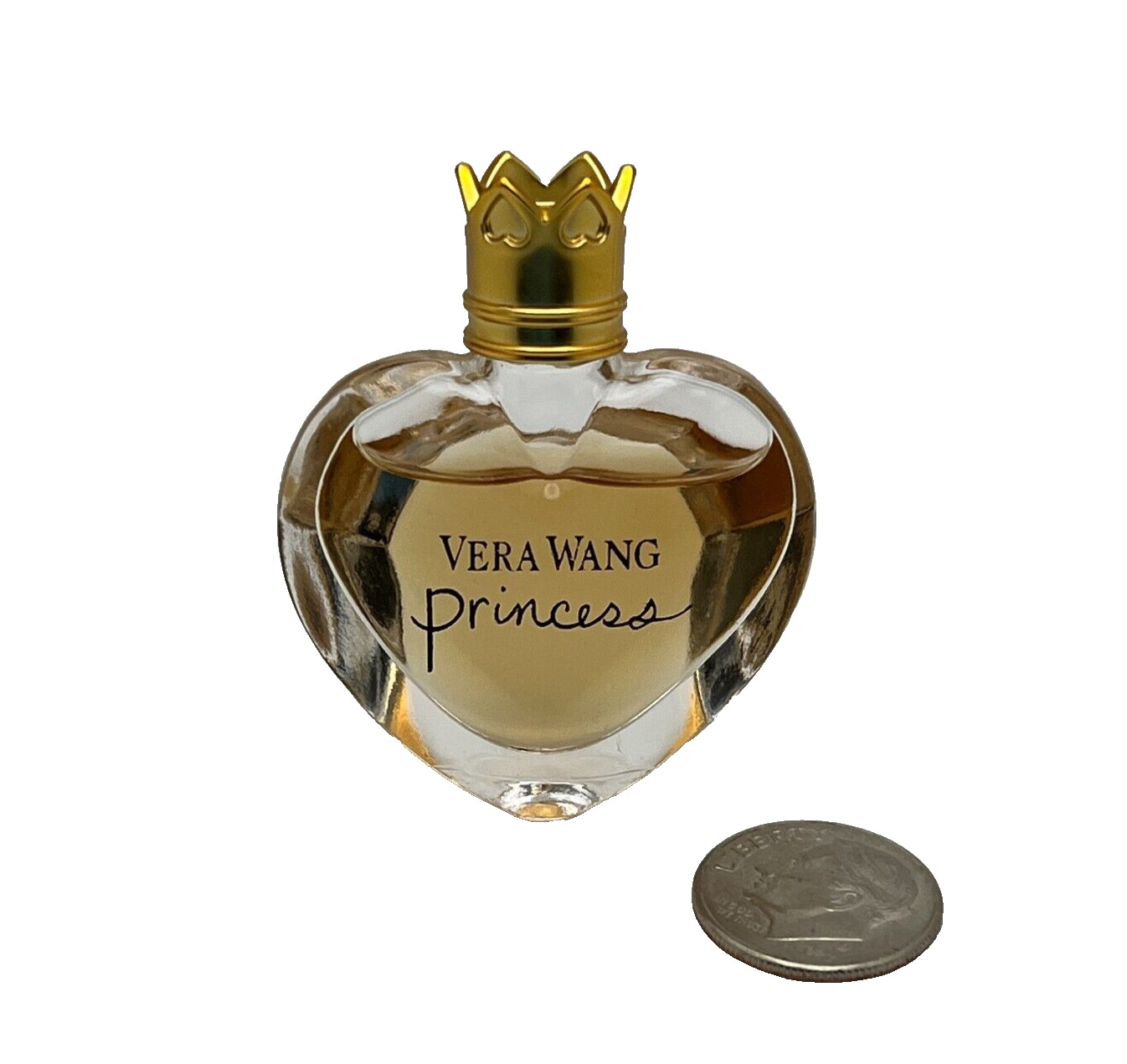 Vera Wang Princess Mini Collectible Women's Perfume Heart Bottle Crown Top