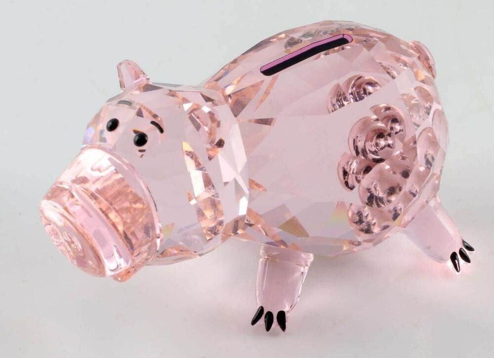 Swarovski Toy Story Hamm Crystal Figurine Pink #5489727 New Authentic