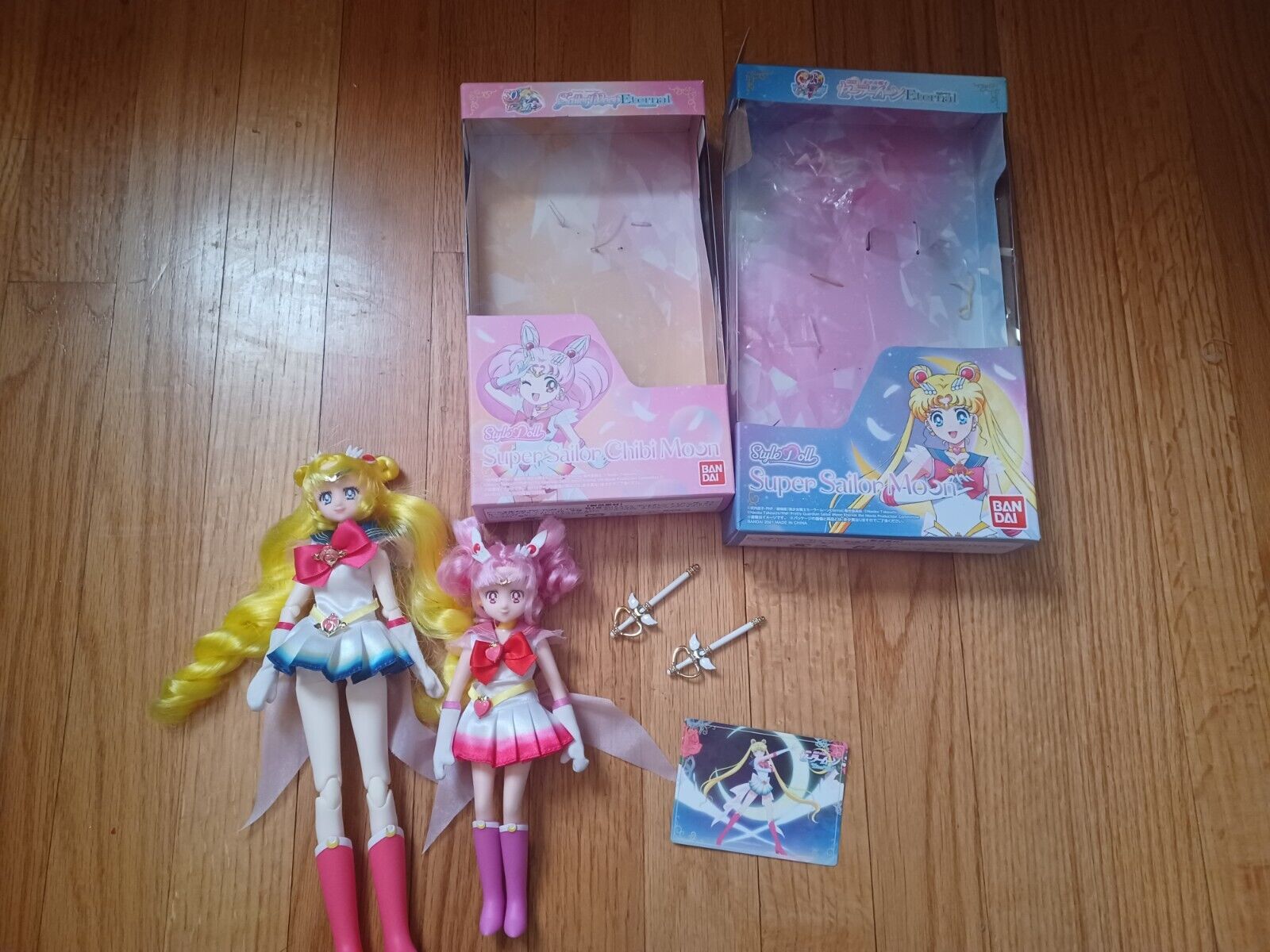 Super Sailor Chibi Moon & Sailor Moon -  Eternal Style Doll - Premium Bandai