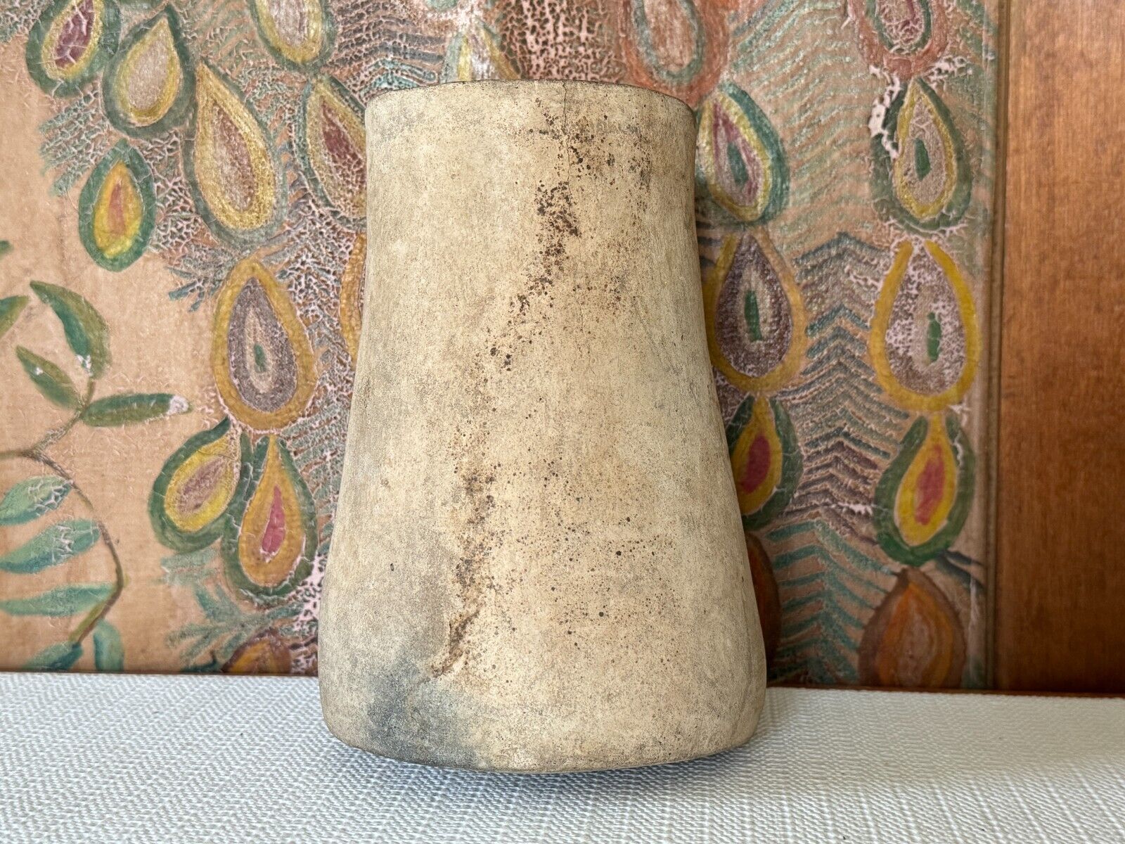 Antique Terracotta Earthenware Pottery Vessel Vase - Owned by Martha Stewart