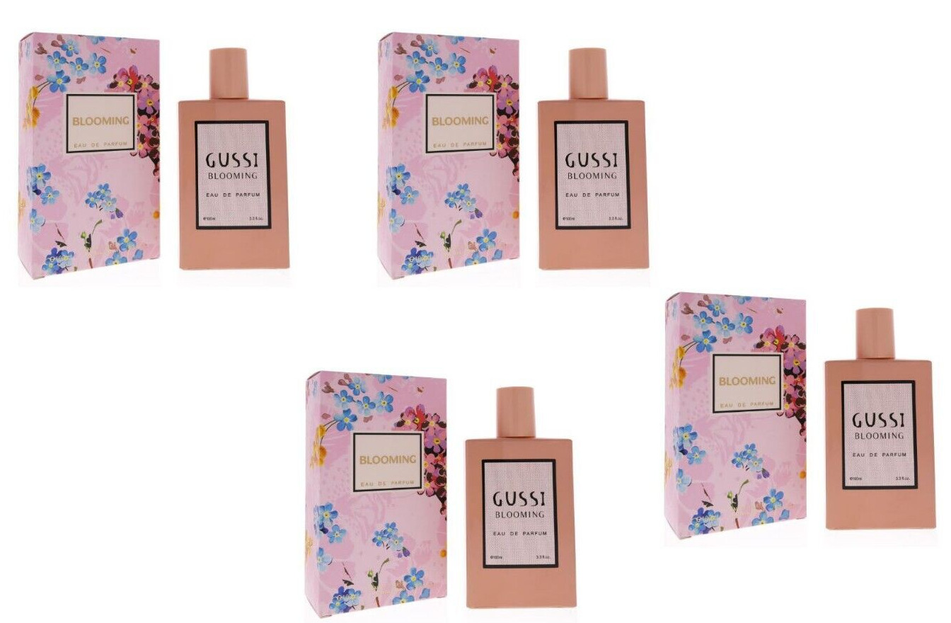 4pcs Women\'s Perfume Gussi  Blooming 3.3oz EDT  Fragrance Spray