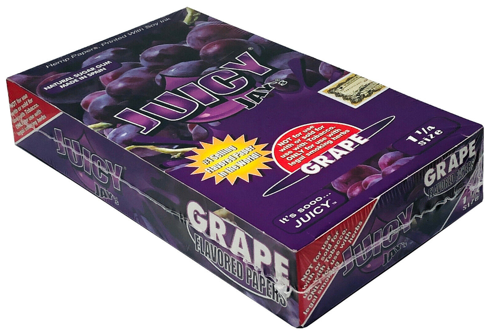 Juicy Jay's Grape Flavored Rolling Papers 1.25 Box of 24